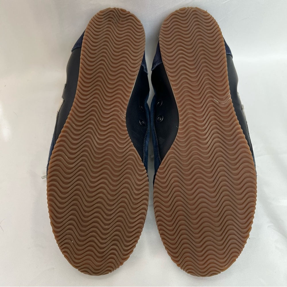 Tory Burch Suede/Leather Perfect Navy Ballet Sneakers Lace Up Size 9.5 New - Picture 8 of 9
